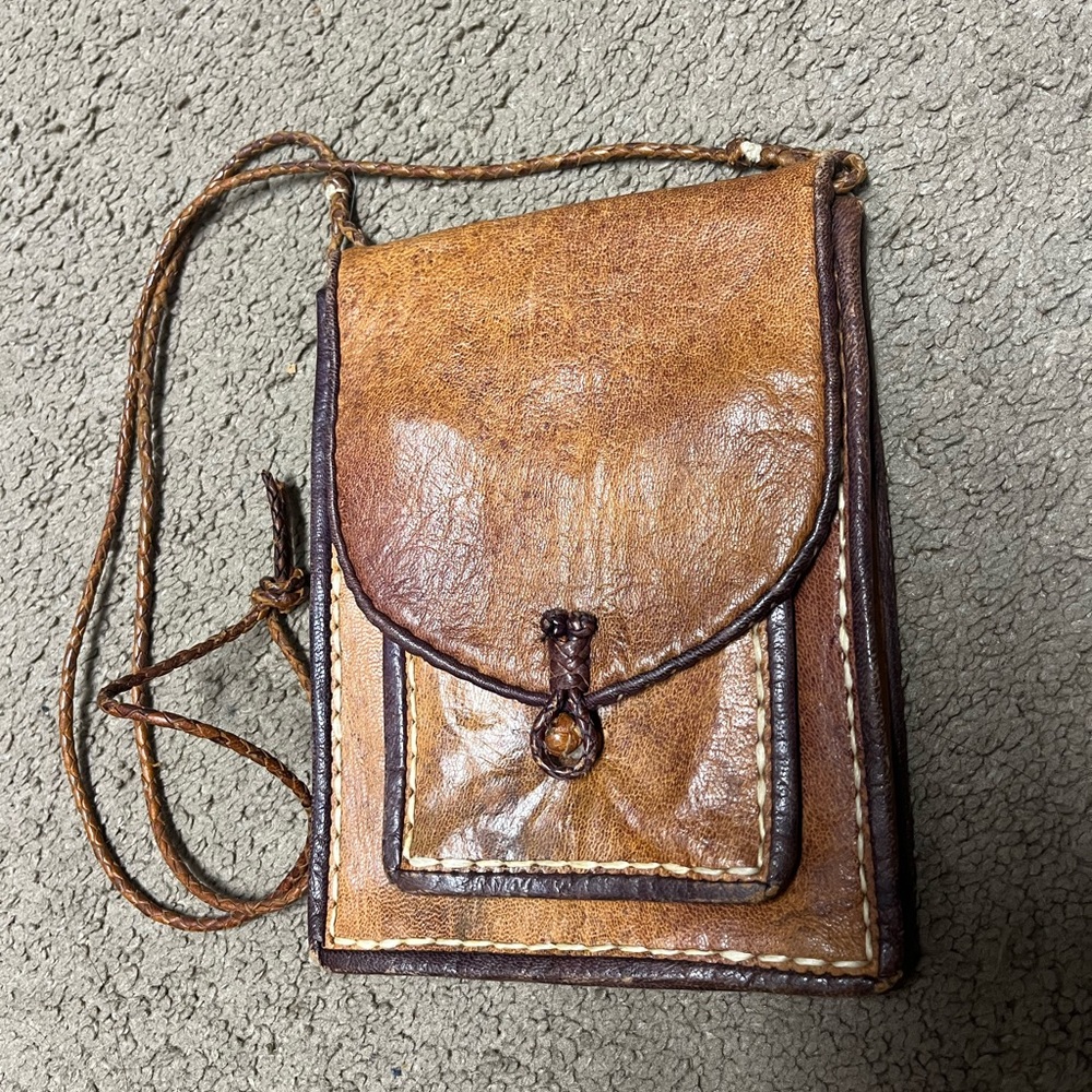 Vintage Leather Crossbody Bag